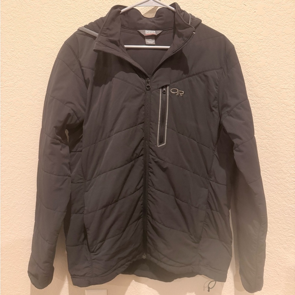 Men’s L Outdoor Research Charcoal Performance Jacket